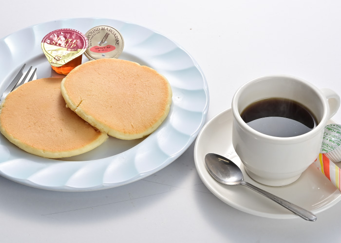 ホットケーキセットコーヒー付き